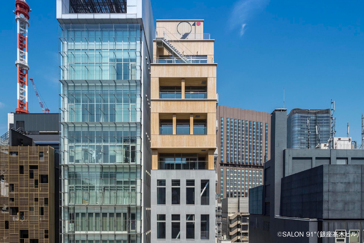 【銀座髙木ビル】建築家と日本一の木造建築を見学、コースランチ付き